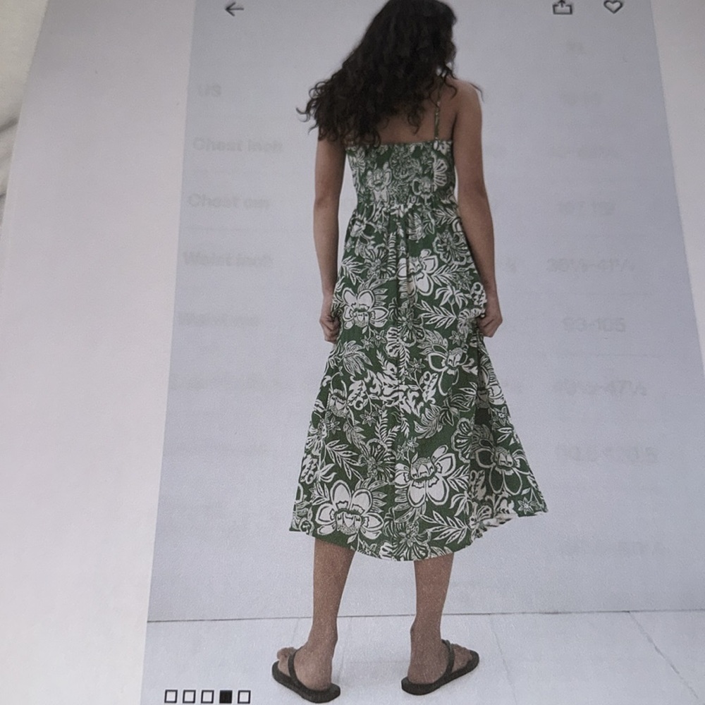 H&M DRESS, MIDI, STRAPPY, SIZE X-LARGE - Picture 7 of 10